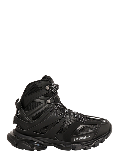 Balenciaga Black Mesh And Nylon Hike Track Sneakers