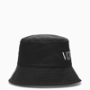 VALENTINO GARAVANI BLACK NYLON VLTN BUCKET HAT