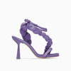 Sebastian Milano Braided Padded-strap 100mm Sandals In Lilac