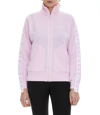 Golden Goose Tech Jersey Track Jacket W/ Grosgrain Trim In Rose Shadow / White