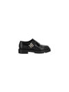 Givenchy Black Squared Buckle Loafers