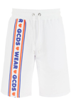 Gcds Cute Tape Logo Drawstring Shorts In 01