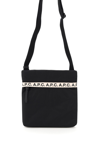 Apc Shoulder Bag With Logo In Nero