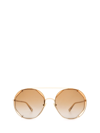 Chloé Ch0041s Gold Female Sunglasses In Gold