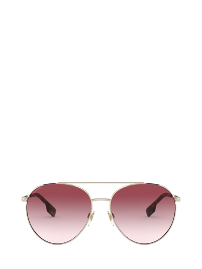 Burberry Eyewear Burberry Be3115 Pale Gold Sunglasses