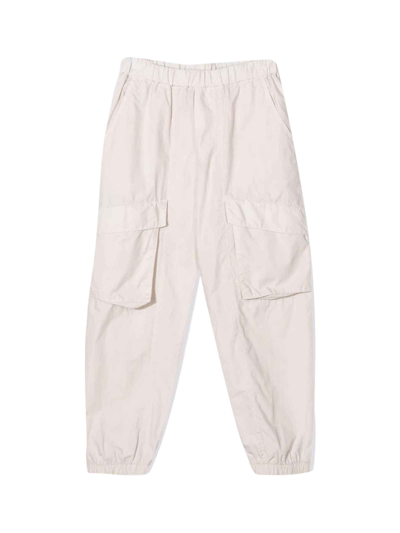 Dondup Kids' Elasticated-waist Trousers In Grigio