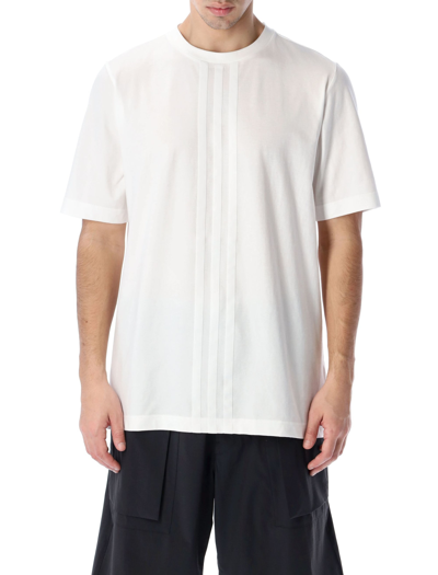 Y-3 Men's Tonal 3-stripes Crew T-shirt In White