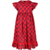GUCCI RED DRESS FOR GIRL WITH STARS