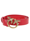 Pinko Love Berry Simple Belt In Red