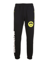 Barrow Logo-print Elasticated Cotton Track Pants In Nero