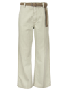 BRUNELLO CUCINELLI WIDE TROUSERS WITH BELT