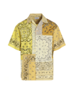 Kenzo Patchwork Bandana Print Short Sleeve Button-up Shirt