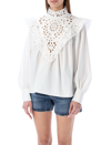 Chloé High-neck Broderie Anglaise Blouse