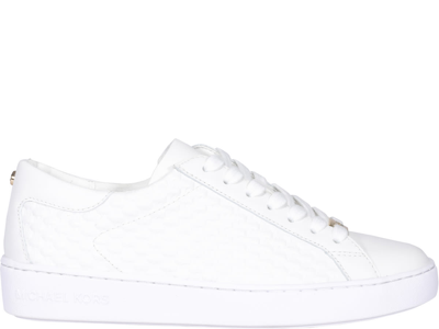 Michael Michael Kors Colby Leather Trainers In White