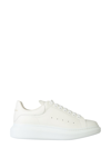 Alexander Mcqueen Men White Sneakers With Logo Lettering On The Rear And Oversize Rubber Sole In Lea In White