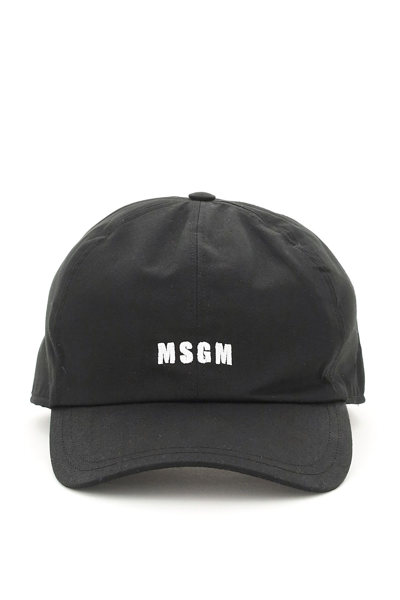 Msgm Baseball Cap With Logo Embroidery