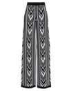 BALMAIN CHEVRON PATTERN TROUSERS