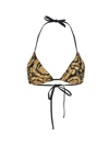 Versace Swim Bikini Lycra Vita Top In Multicolor