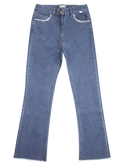 Il Gufo Kids' Blue Denim Flare Jeans