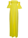 Semicouture Alexiane Yellow Jersey Long Dress In 黄色