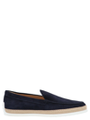 Tod's Slip On Suede Leather Sneakers In Blue