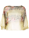 ALBERTA FERRETTI MULTICOLOUR SILK BLOUSE