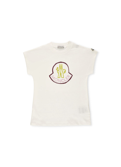 Moncler Kids' Printed T-shirt In Pink