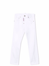 Dsquared2 Teen Slim-cut Denim Jeans In White