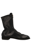 Guidi Dark Brown 310 Ankle Boots In Black