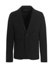 Sapio Single-breasted Blazer Jacket In Black