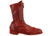Guidi Zipped Ankle Boots In Red