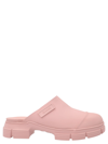 Ganni Recycled Rubber City Mule Pink Nectar In Pink