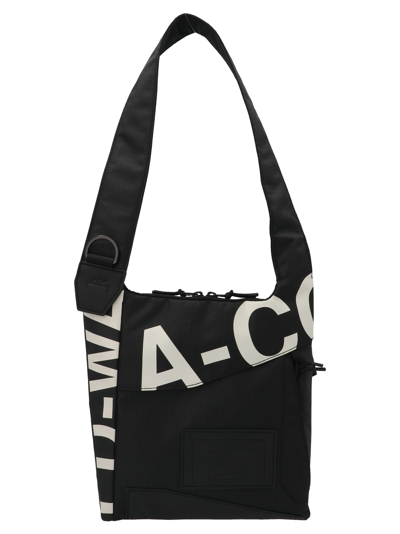A-cold-wall* Type Graphic Crossbody Bag In Black