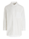 Yohji Yamamoto Long-length Crease-effect Shirt In White