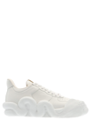 Giuseppe Zanotti Men's Cobra Tonal Leather Low-top Sneakers In White