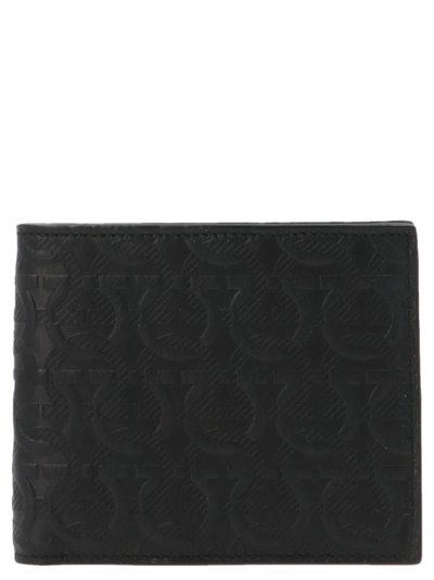 Ferragamo Travel Wallet In Black