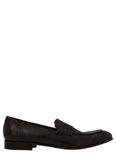 Lidfort Leather Loafers In Multicolor