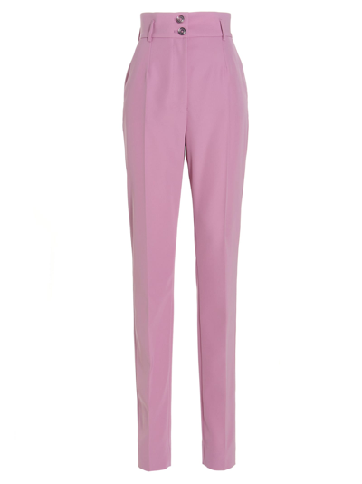 Dolce & Gabbana Classic Trousers In Pink
