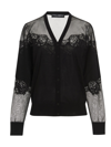 Dolce & Gabbana Lace-trimmed Cashmere-blend Cardigan In Black