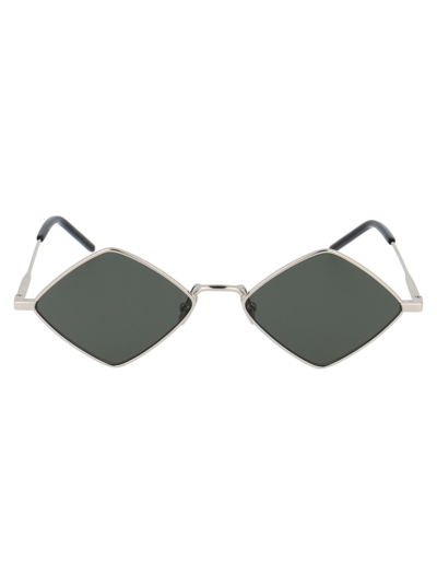 Saint Laurent Sl 302 Lisa-001 Oval Sunglasses In Silver