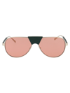 Ferragamo Light Gold Metal Sunglasses In Neutral