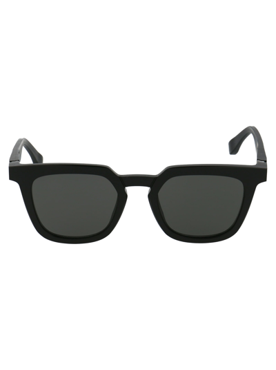 Mykita Mmraw008 Sunglasses In 812 Raw Black | Dark Grey Solid