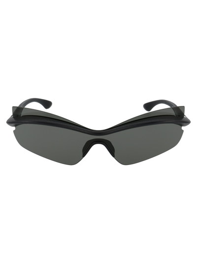 Mykita Mmecho004 Sunglasses In 301 Md1 Pitch Black