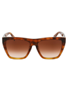 Max Mara Anita I/v Oversized Frame Sunglasses In C9bha Hvn Honey