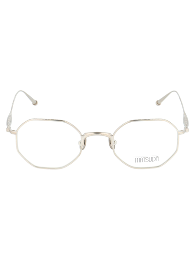Matsuda M3086 Glasses In Brushed Silver