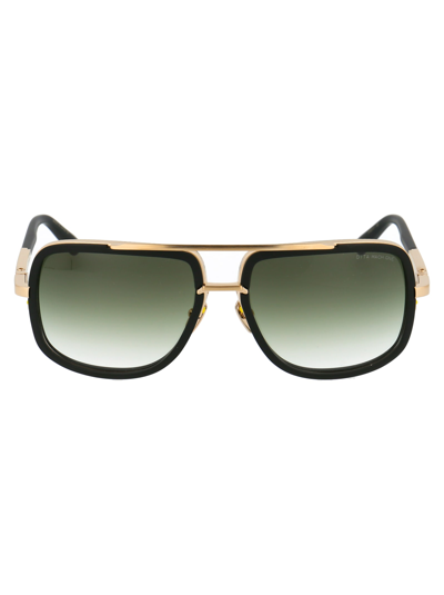 Dita Mach One Drx 2030 F Af In Matte Black-antique 12k Gold To Clear