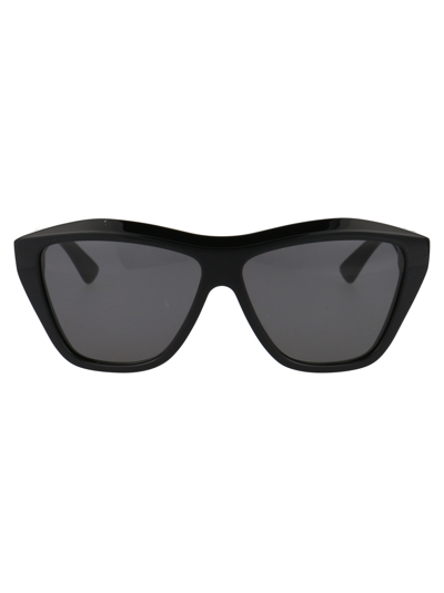 Bottega Veneta Bv1092s Sunglasses In 001 Black Black Grey