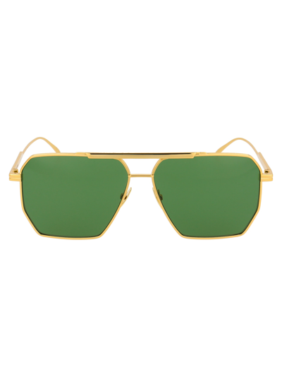 Bottega Veneta Sunglasses In Green