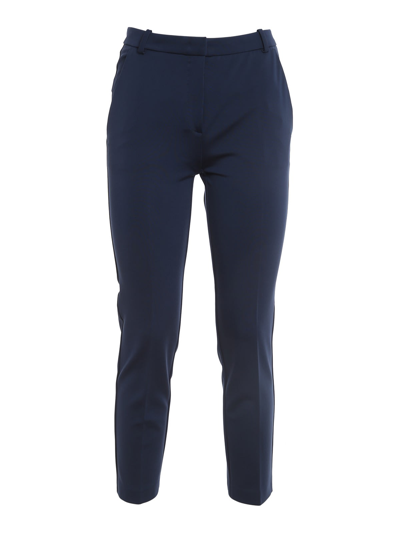 Pinko Bello Straight-leg Trousers In Blu