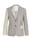 Thom Browne Patchwork Blazer Jacket In Multicolor